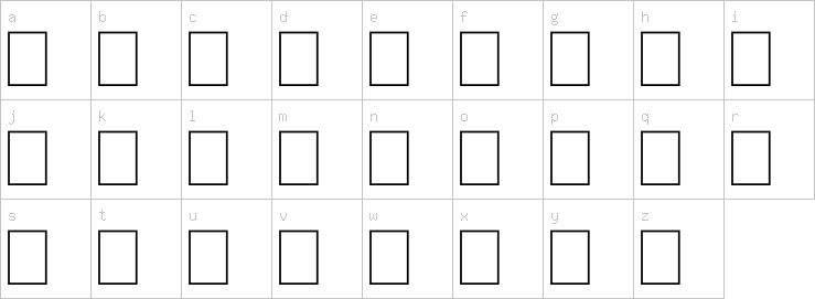 Lowercase characters