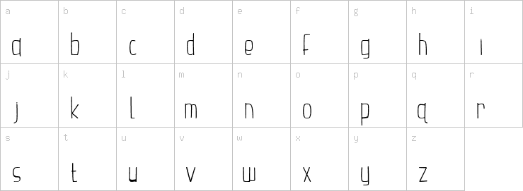 Lowercase characters