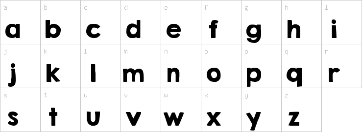 Lowercase characters