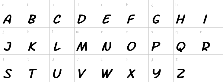 Lowercase characters