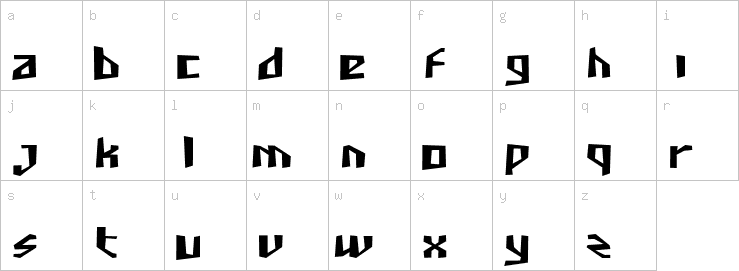 Lowercase characters