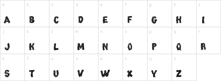 Lowercase characters