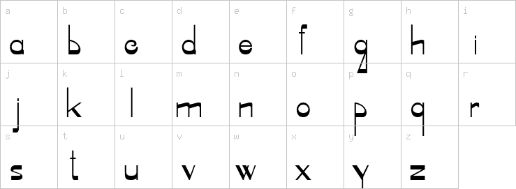 Lowercase characters