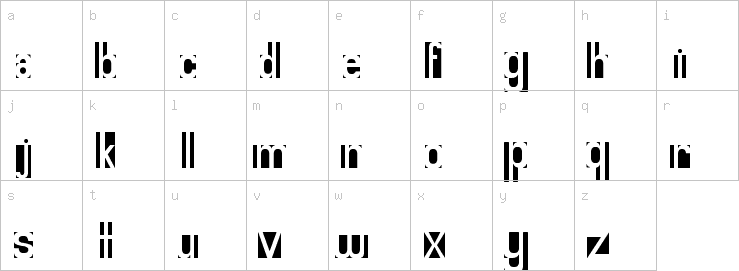 Lowercase characters