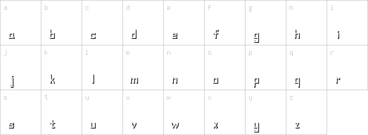 Lowercase characters