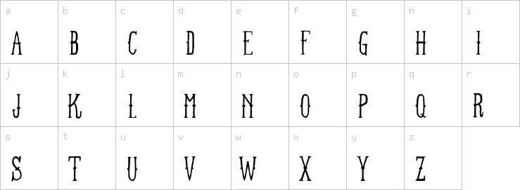 Lowercase characters