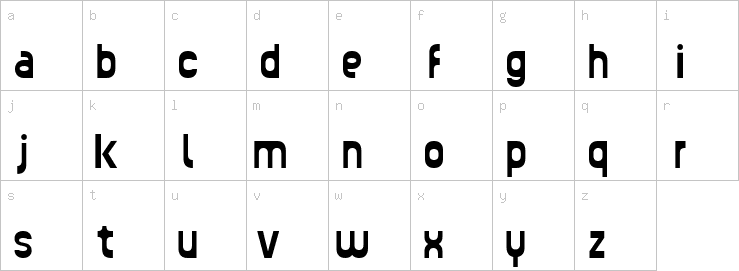 Lowercase characters