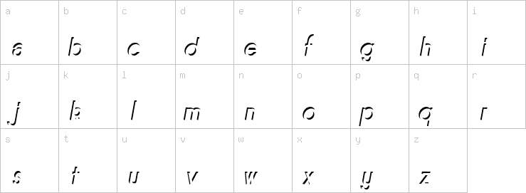 Lowercase characters