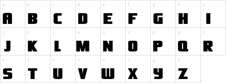 Lowercase characters