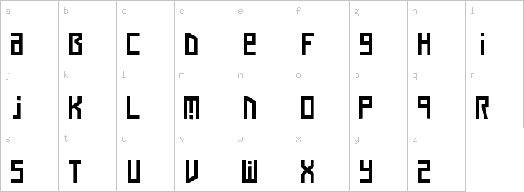 Lowercase characters