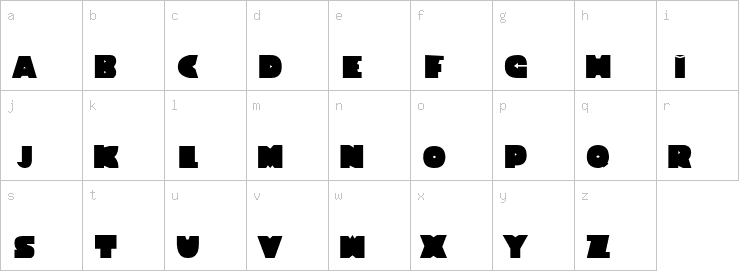 Lowercase characters