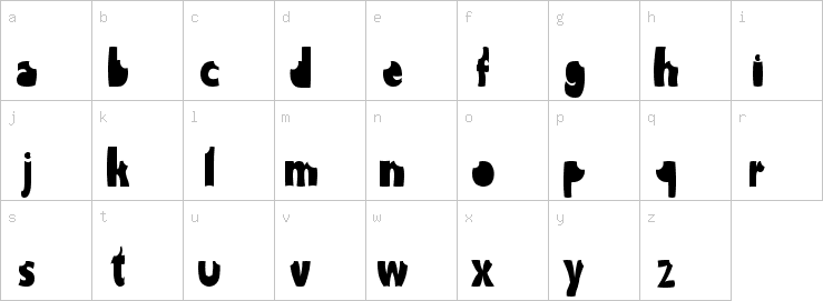 Lowercase characters