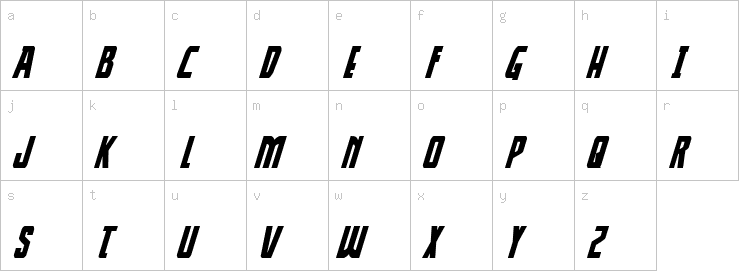 Lowercase characters