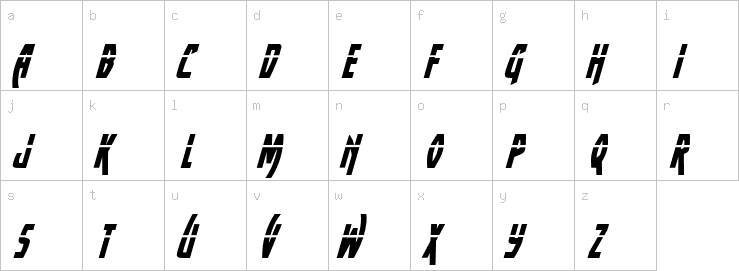 Lowercase characters