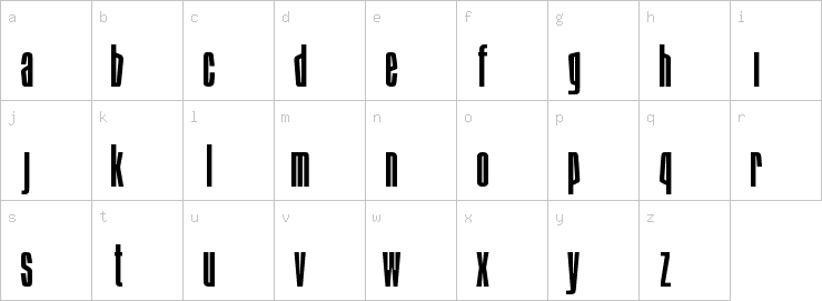 Lowercase characters