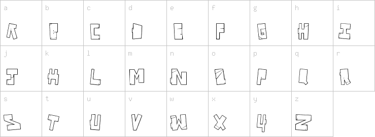 Lowercase characters