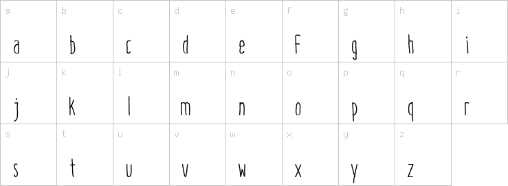 Lowercase characters