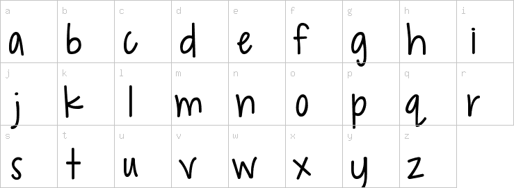 Lowercase characters