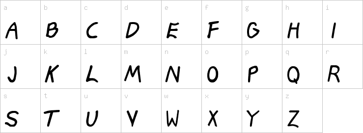 Lowercase characters