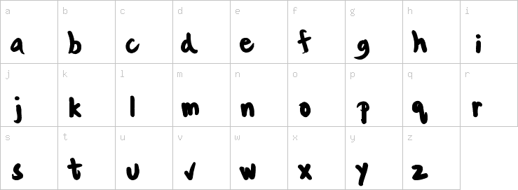 Lowercase characters