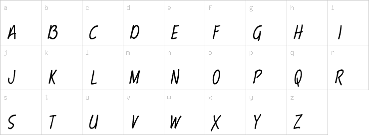 Lowercase characters