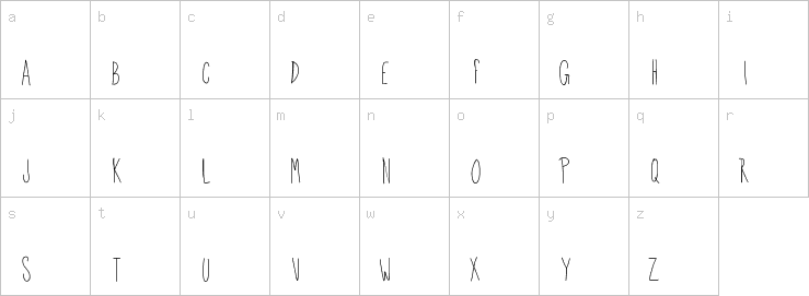 Lowercase characters