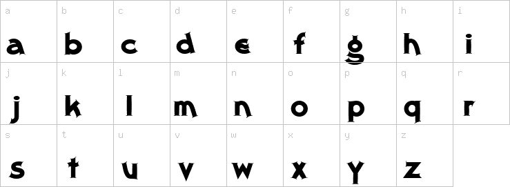 Lowercase characters