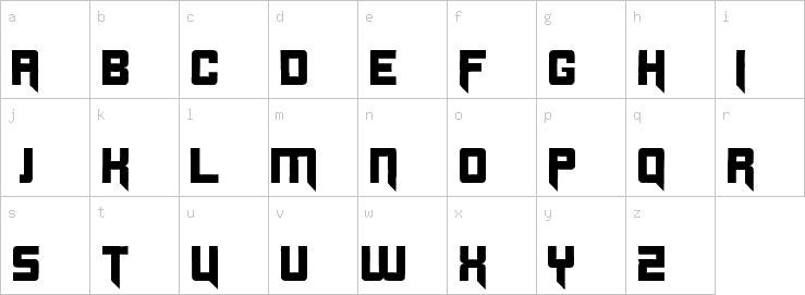 Lowercase characters