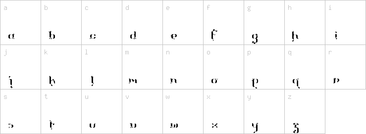 Lowercase characters