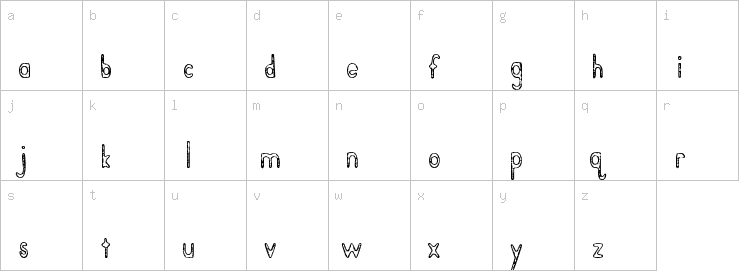 Lowercase characters