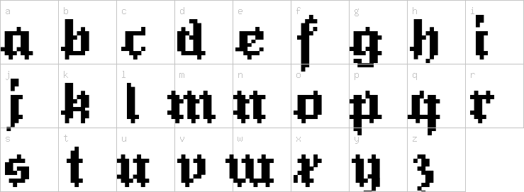 Lowercase characters