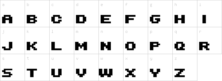 Lowercase characters