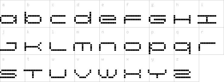 Lowercase characters