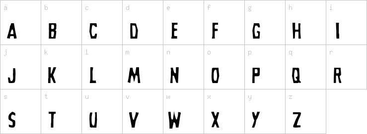 Lowercase characters