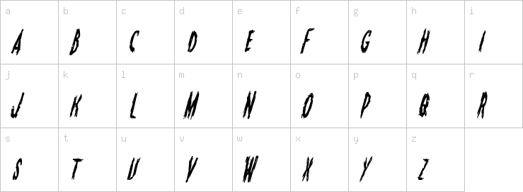 Lowercase characters