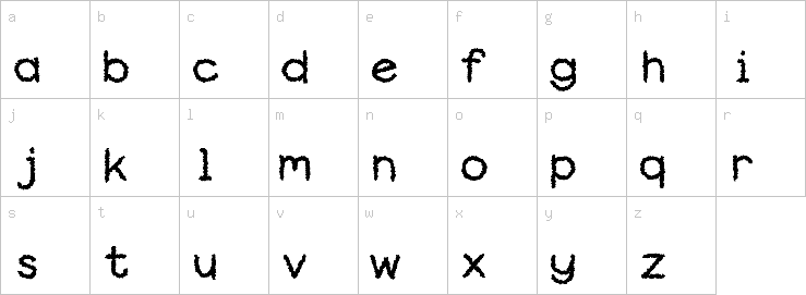 Lowercase characters