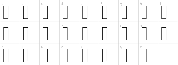 Lowercase characters