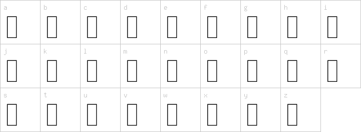 Lowercase characters