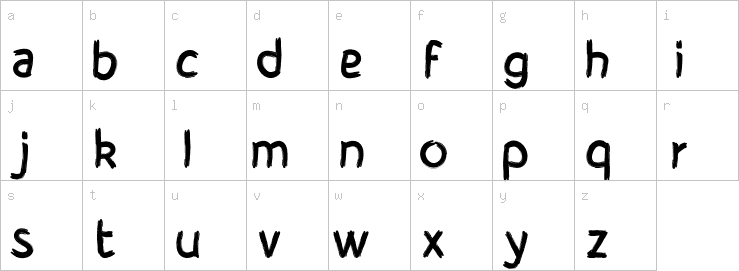 Lowercase characters