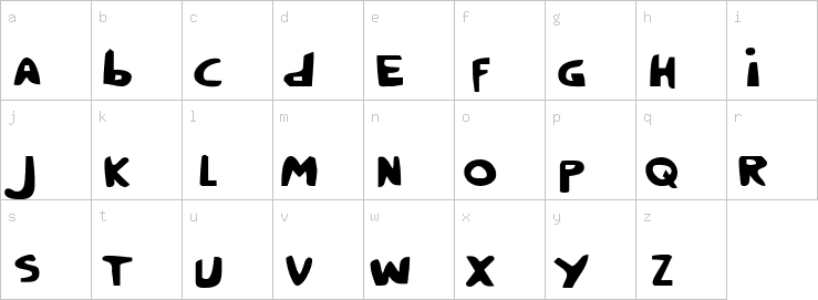 Lowercase characters