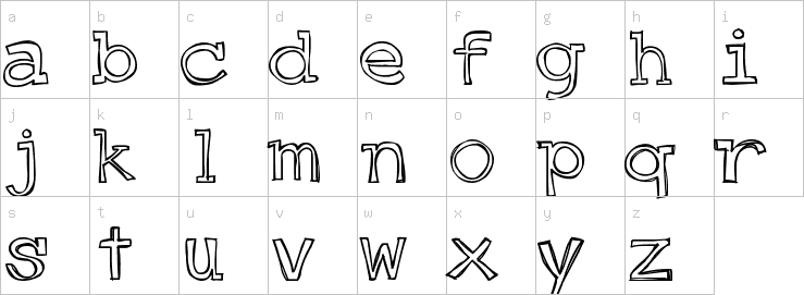 Lowercase characters