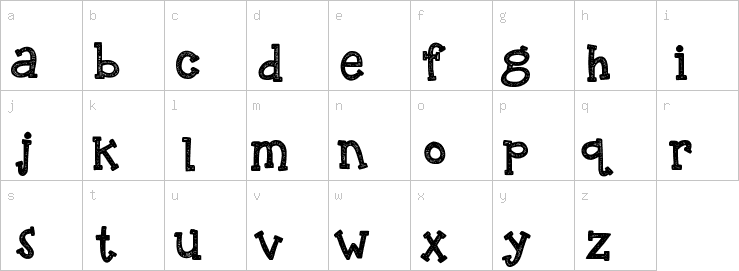 Lowercase characters