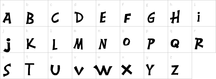 Lowercase characters