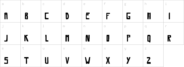 Lowercase characters