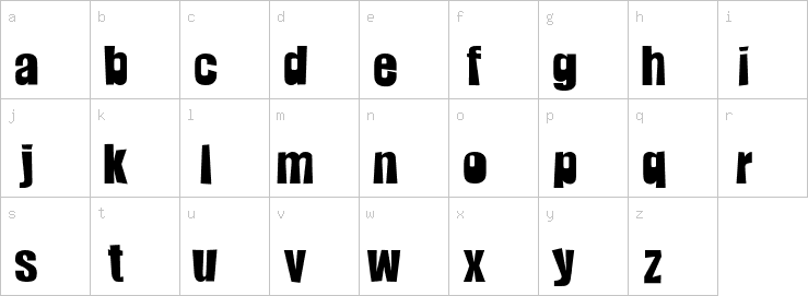 Lowercase characters