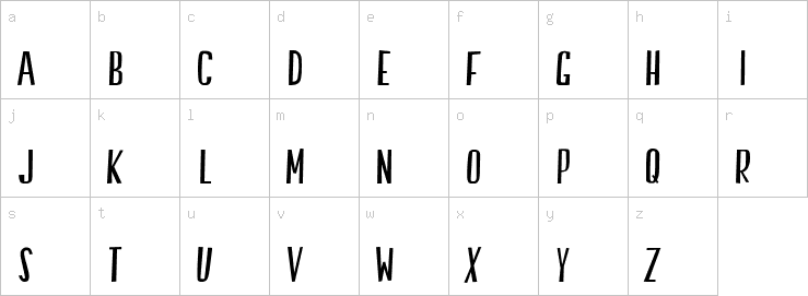 Lowercase characters