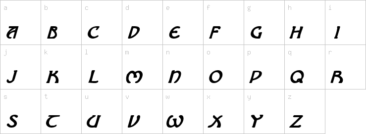 Lowercase characters