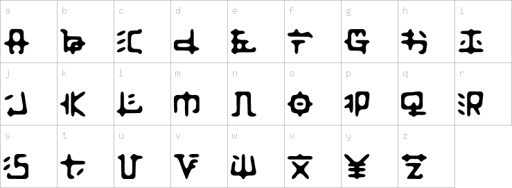 Lowercase characters