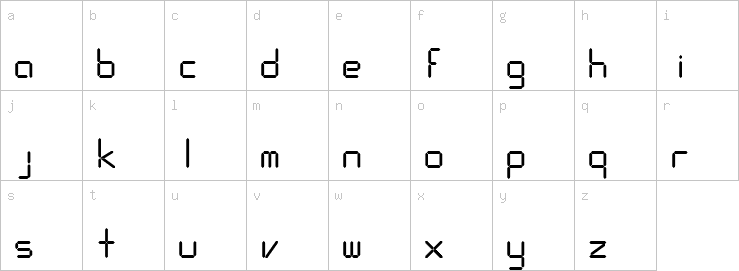 Lowercase characters