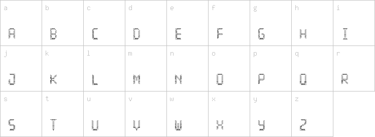 Lowercase characters